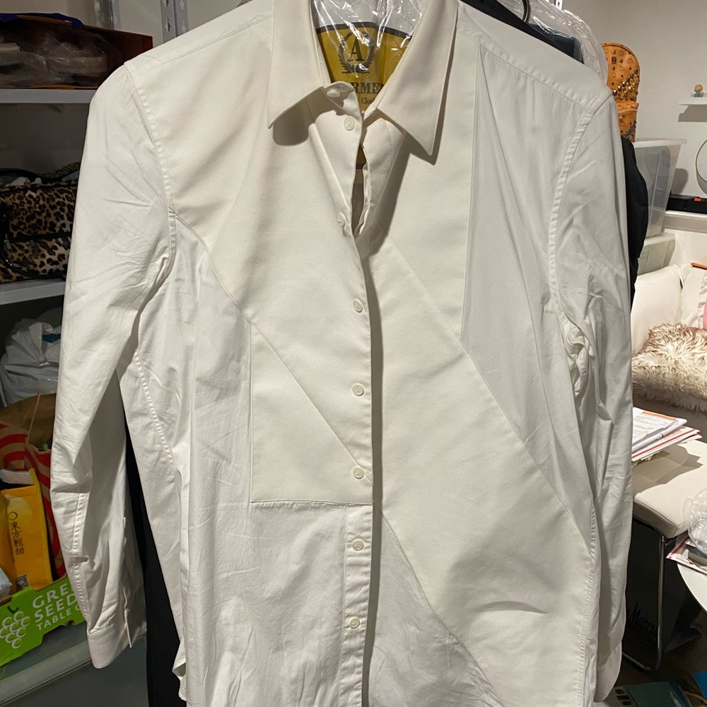 Givenchy formal wear dress shirt with puzzle design in front